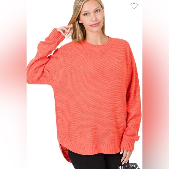 Zenana Mint Green Sweater - Picture 2 of 3